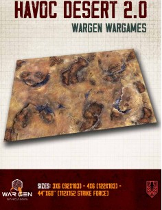 Kraken Wargames - Tapete de neopreno Havoc Desert 2.0