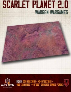 Kraken Wargames - Scarlet Planet 2.0 neoprene Gaming Mat