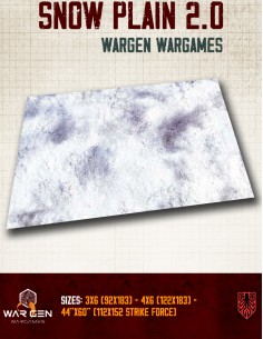 Kraken Wargames - Tapete de neopreno Snow Plain 2.0