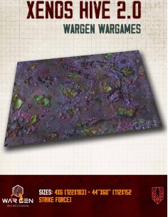 Kraken Wargames - Tapete de neopreno Xenos Hive 2.0