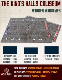 The King's Halls Coliseum - Blood Bowl Compatible Gaming Mat