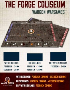 The Forge Coliseum - Tapete compatible para Blood Bowl