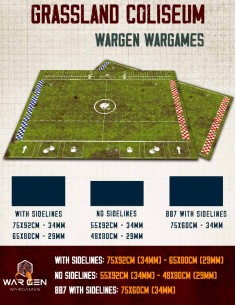 Grassland Coliseum - Tapete compatible para Blood Bowl