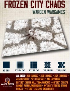 Frozen City Chaos - Wargames Gaming Mat